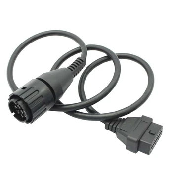 Портативный кабель-адаптер для мотоцикла с 10 контактами на 16 контактов 2 OBD2 Диагностический кабель Инструмент челнока
