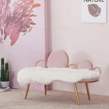 Скандинавские диваны для мебели для гостиной Диван для гостиной Семейный Роскошный диван Чайный столик Розовый Маленький диван Кресло Мебель для дома