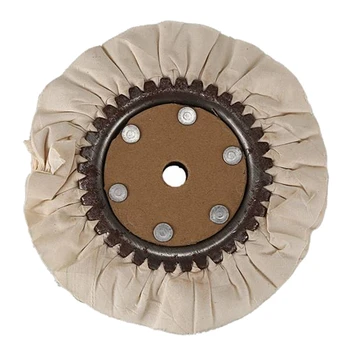 8-дюймовый круглый хлопковый коврик для полировки дыхательных путей, Насадка для полировки колес, металлический полировщик, абразивные инструменты для полировки, простота установки
