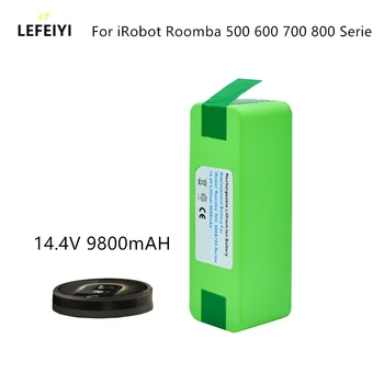 Литиевая батарея 14,4 В 9800 мАч для iRobot Roomba серии 500 600 700 800