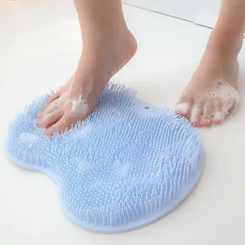 Щетка для ванны, щетка для душа, массажер для ног, многофункциональный коврик на присоске для расслабляющего массажа в ванне, противоскользящая чистка