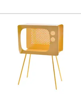 Nordic Ins Wind Приставной столик в форме телевизора Современная креативная гостиная Диван Приставной столик Столик Прикроватная тумбочка