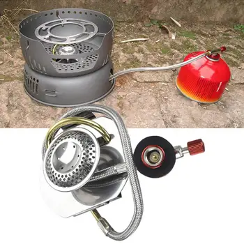 Прочная газовая горелка, мини-плита из нержавеющей стали, Прочная плита для приготовления пищи, Туристическое снаряжение, инструмент для приготовления пищи