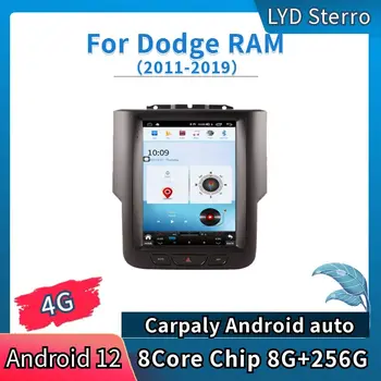 LYD Для Dodge RAM 2011-2019 Android 12 Автомобильный Мультимедийный Плеер Авто Радио GPS Навигация Аудио Стерео 8-Ядерный Чип 8G + 256G Bluetooth