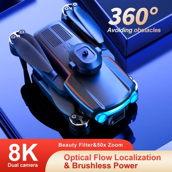 Mini K102 MAX 5G Drone /6K8K HD Антенна HD-Камера Интеллектуальное Предотвращение Препятствий Автоматический Возврат Бесщеточного Складного Квадрокоптера