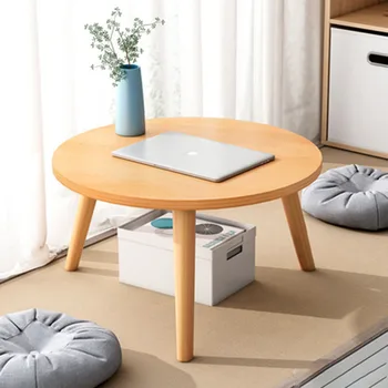 Современный небольшой деревянный журнальный столик премиум-класса, Портативный дорожный журнальный столик, Дизайнерский столик для кровати в спальне, Базовая мебель для дома