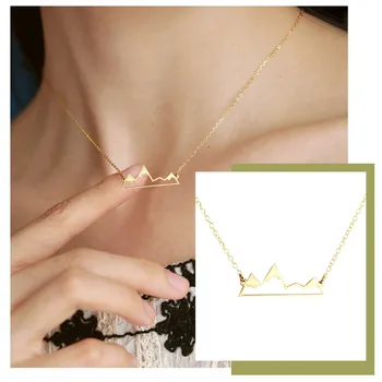 Горный Полый горный кулон ожерелье цепочка на ключицу шейная цепочка женские ювелирные изделия