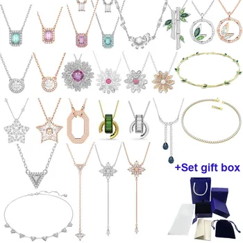 SWAN xl63 2022 Высококачественное женское ожерелье с изящным сердечком, подходящее для праздничных подарков, бесплатная доставка в подарочной коробке