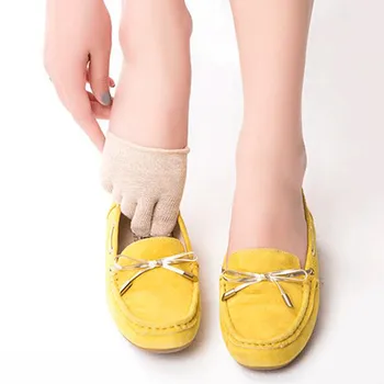 3 Пары женских модных носков-лодочек с открытым носком, впитывающих пот, Хлопчатобумажных дышащих невидимых коротких носков на щиколотке, эластичных носков для пальцев