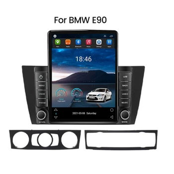 Android 12 Carplay Auto Автомобильный Радио Мультимедийный Видеоплеер Для BMW 3 Серии E90 E91 E92 E93 GPS Стерео Для Вертикального Экрана Tesla