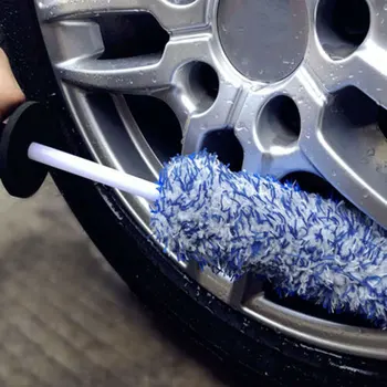 Инструменты для чистки автомобилей Мягкая щетка для детализации автомобильных колес Ручной скруббер для обода шины для чистки автомобиля для мойки автомобилей