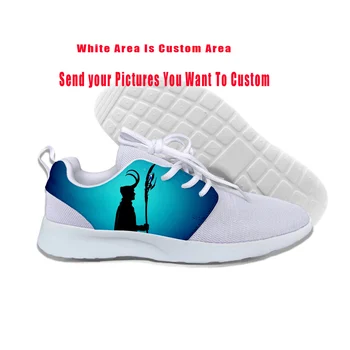 Новая летняя крутая обувь для мужчин и женщин Злодей из Темного мира в стиле Локи Харадзюку Новейшая спортивная обувь Изготовленные на заказ летние сетчатые кроссовки для бега