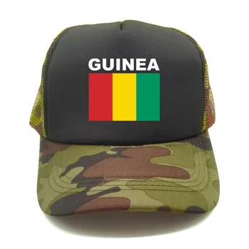 Кепка Дальнобойщика Гвинеи, Летняя Мужская Крутая Шляпа с флагом Страны, бейсбольные кепки Унисекс, Уличные Сетчатые кепки