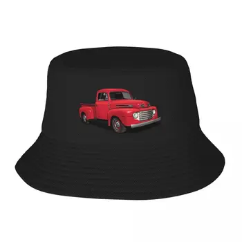 Новый пикап Ford F1 1950 года выпуска в красной широкополой шляпе, военные тактические кепки, роскошная шляпа на день рождения, мужская шляпа, женская
