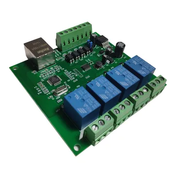 LAN Ethernet RJ45 TCP/IP ВЕБ-пульт дистанционного управления с 4-канальным сетевым контроллером UDP W5500
