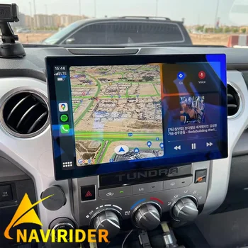 Автомобильный мультимедийный видеоплеер Android с 13,3-дюймовым экраном Стерео GPS-навигация Bluetooth Wireless Carplay для TOYOTA Tundra 2014-202