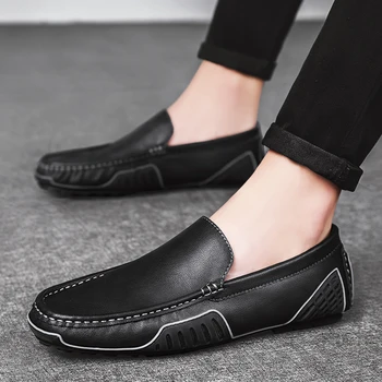 2022 Весна/лето, Новая мужская обувь, Удобная мужская повседневная обувь люксового бренда, модельные туфли в деловом стиле на шнуровке, мужская обувь