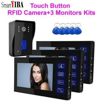 SmartYIBA 7 “Домашний Видеодомофон 700TVL Vision Camera Touch Home Surveillance Interphone Для Виллы Частного Дома