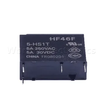 Бесплатная доставка 10 шт./лот реле 5V/12VDC 5A 4PIN HF46F/5-HS1T HF46F/12-HS1T