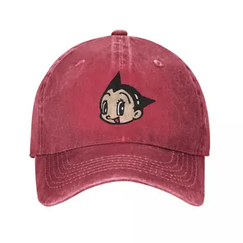 Astro Boy Мужская Женская бейсболка Из потертого денима, Выстиранные шляпы, Винтажные Летние Регулируемые головные уборы на открытом воздухе
