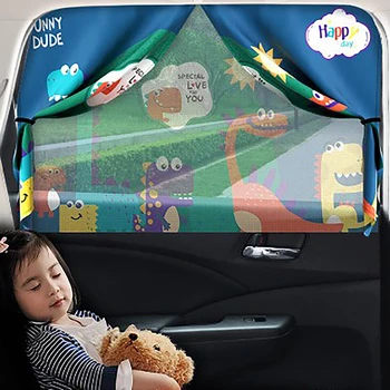 Солнцезащитный козырек на окне автомобиля с милым детским мультяшным магнитным занавесом, солнцезащитный козырек на ветровом стекле, защитный солнцезащитный козырек