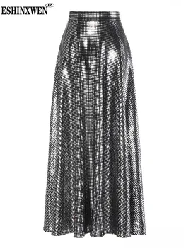 Eshin, плиссированная Длинная юбка с высокой талией, женская осенняя мода 2023 года, Новая элегантная одежда Y2k, TH4943