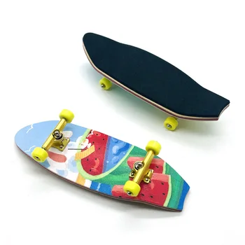 Доска для удара о землю Кленовый скейтборд для пальцев Профессиональная дорожка Мини-доска для катания на пальцах Креативная деревянная игрушка для детей в подарок