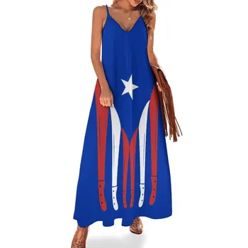 Летнее платье Viva La Puerto Rico без рукавов, женские платья для особых случаев