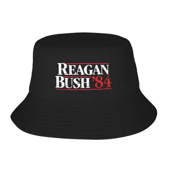 Новая потертая шляпа-ведро Reagan Bush `84, шляпа-дерби, спортивные кепки, мужская шляпа, женская