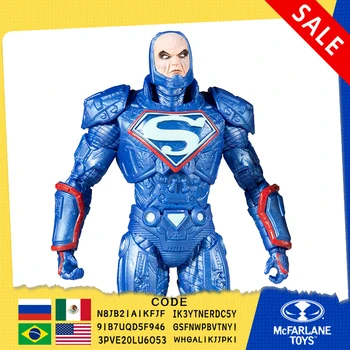 McFarlane Lex Luthor с синим силовым костюмом и троном (DC Multiverse) 7 