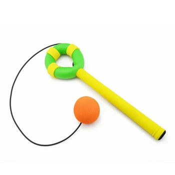 Игрушка-качающийся мяч, Губчатая игрушка для фитнеса, Круглый Балансирующий Маятниковый мяч, Желто-зеленый + Оранжевый