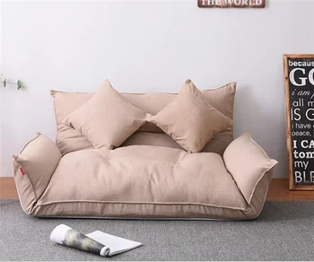 Напольная мебель Раскладывающийся Японский диван-футон-кровать Современный складной шезлонг с регулируемым спальным местом для дивана в гостиной