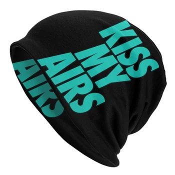 Вязаные шапки Kiss My Airs в стиле хип-хоп для женщин и мужчин, зимние теплые тюбетейки, шапочки-ушанки.