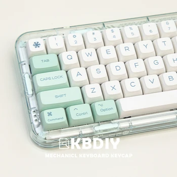 KBDiy 134 Клавиши Snow Mountain MAC Apple PBT Keycap XDA Profile Keycaps для Механической Клавиатуры Key Caps Custom DIY Set MK870 gk61
