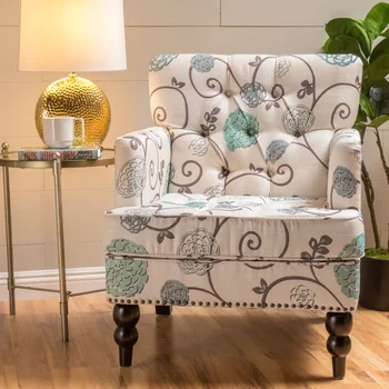 Тканевый клубный стул, многоцветный, Мебель для гостиной, Стул для гостиной, удобный, простой и современный, Спальня, гостиная