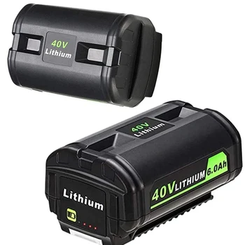 Новые Литий-ионные Аккумуляторы емкостью 40 В 6,0 Ач для Аккумуляторных Электроинструментов Ryobi 40 Volt Mower Collection OP4040 OP4050A Battery