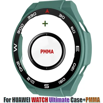 Стеклянная Пленка для Экрана PMMA 2 В 1 Для Huawei WATCH Ultimate Smart Bracelet Band Рамка Ремешка безель для Huawei Ultimate Защитный Чехол