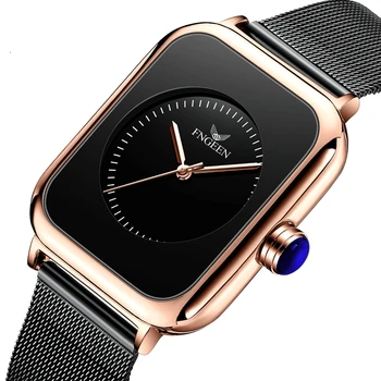 Новые оригинальные роскошные кварцевые часы для женщин, наручные часы со стальным ремешком, Минималистичные Формальные Простые повседневные женские часы
