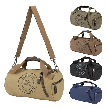 Новая многофункциональная спортивная сумка на открытом воздухе, прочная сумка для мужчин и женщин, спортивная сумка для фитнеса на открытом воздухе, Холщовая цилиндрическая сумка