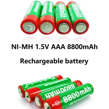 Бесплатная доставка NI-MH 1,5 В AAA 8800 мАч, перезаряжаемое никель-водородное зарядное устройство, используемое для температурного пистолета, фонарика и т. Д