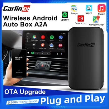 Автомобильный Мультимедийный плеер A2A Carlinkit Wireless CarPlay Android Auto WiFi Bluetooth Adapter OTA Онлайн с автоматическим подключением Plug and Play