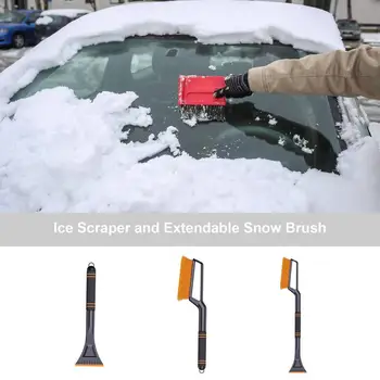 Скребок для льда, щетка для уборки снега для автомобилей Высокой плотности Без повреждения лобового стекла Высококачественный инструмент для очистки зимнего снега