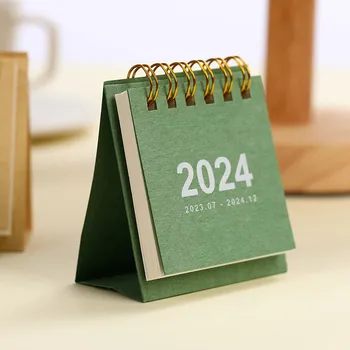 Мини-Настольный Календарь на 2023-2024 годы Настольный Стационарный Перекидной Календарь Для Планирования И Организации Ежедневного Расписания