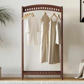 маленькие вешалки для одежды длиной 83 см, напольная вешалка из массива дерева, 16 отверстий для подвешивания одежды, многофункциональная простая мебель для дома
