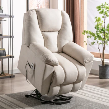 Кресло с откидной спинкой, кресло с электроподъемником с регулируемой функцией массажа, комфортное кресло с откидной спинкой и системой обогрева для гостиной
