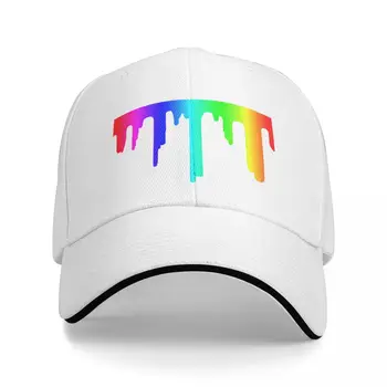 Бейсбольная кепка Rainbow Paint DripCap, роскошная шляпа, женская пляжная модная мужская кепка с диким мячом