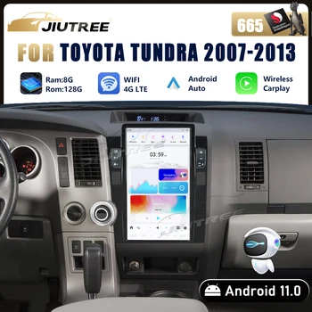 8G + 128 ГБ Android 11.0 для Toyota Tundra 2007-2013 Автомобильный радиоприемник, мультимедийный плеер, автомагнитола, Carplay, GPS-навигация, головное устройство