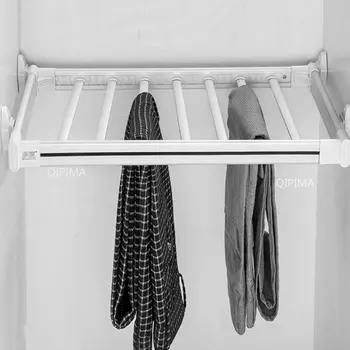 Многофункциональная Амортизирующая вешалка для брюк Аксессуары для хранения в шкафу Внутри шкафа Выдвижной шкаф Подвесная Вешалка для брюк