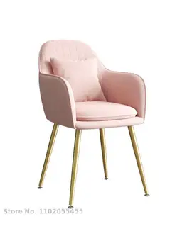 Nordic light роскошная спинка стула для спальни, домашняя сетка для девочек, красный табурет для макияжа, комод в современном минималистском стиле ins
