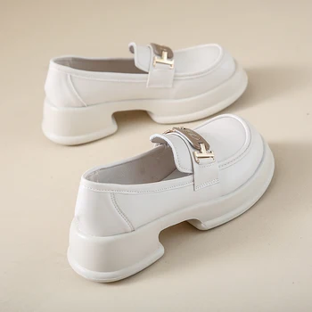 Новая повседневная обувь, женские кроссовки, белая кожаная спортивная повседневная обувь, более высокая дышащая женская обувь Zapatillas De Mujer